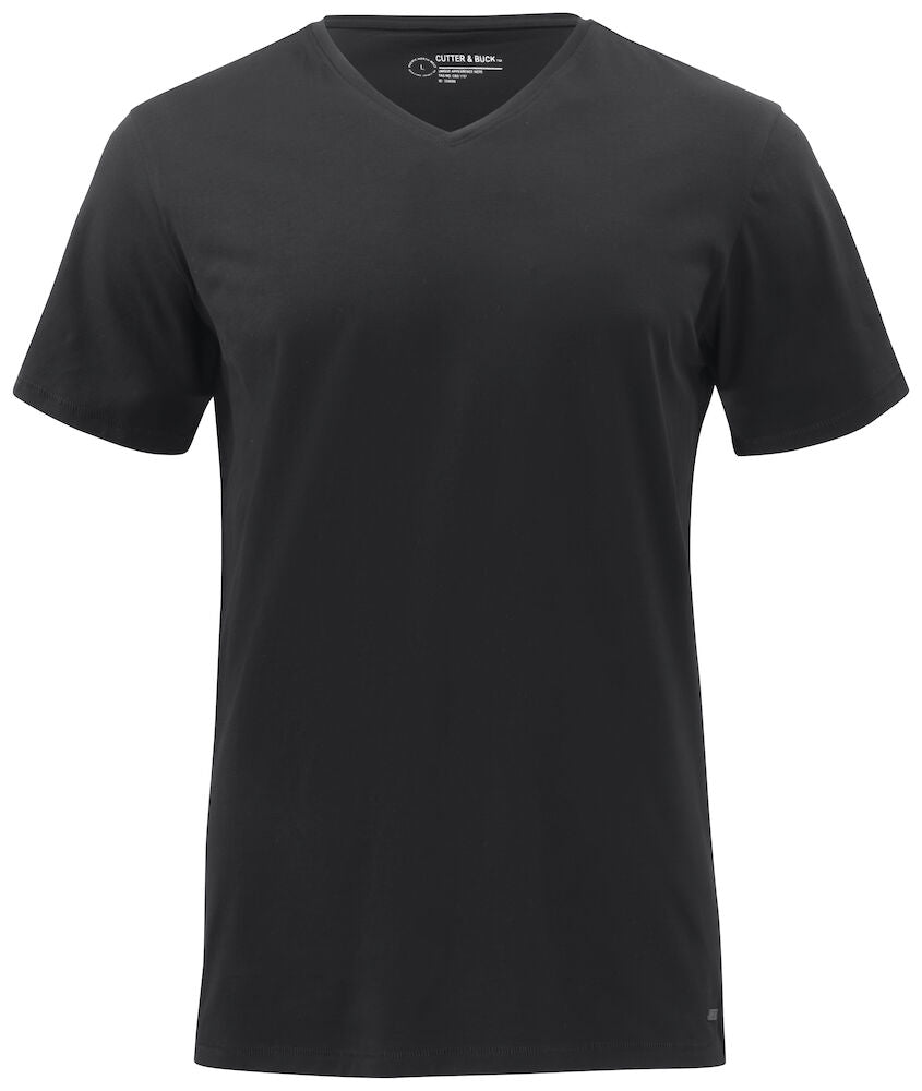 Cutter & Buck Manzanita Mens T-Shirt | V-Neck | Cotton with Stretch | 3 Colours | S-4XL