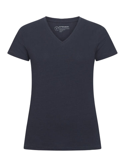 Cutter & Buck Manzanita Ladies T-Shirt | V-Neck | Cotton with Stretch | 3 Colours | XS-2XL