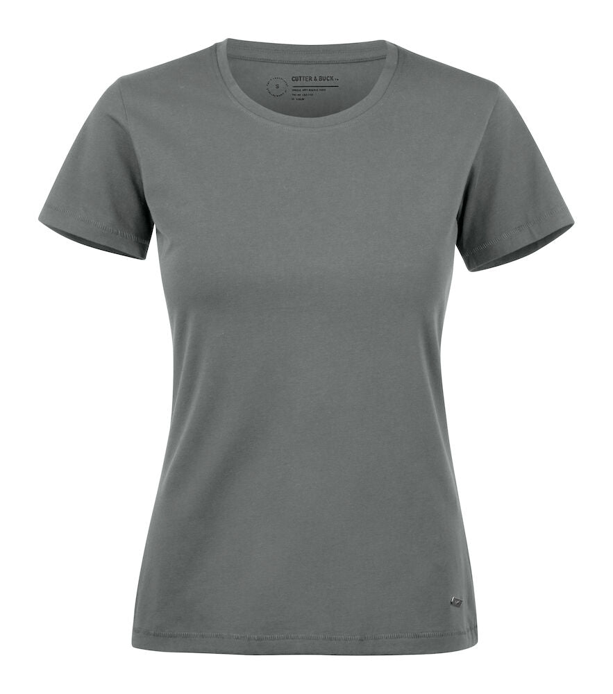 Cutter & Buck Manzanita Ladies T-Shirt | Roundneck | Cotton with Stretch | 9 Colours | XS-2XL - Tee Shirt - Logo Free Clothing