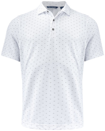 Cutter & Buck Virtue Printed Mens Polo Shirt | Breathable Activewear | 3 Colours | S-4XL