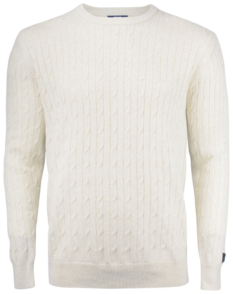 Cutter & Buck Blakely Mens Crewneck Knitwear | Cable Knit Cotton Jumper | 4 Colours | S-4XL