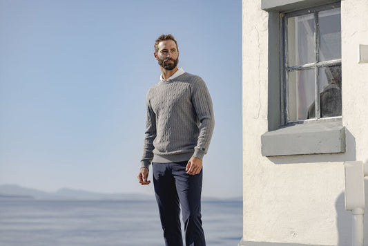 Cutter & Buck | Blakely Knitted Sweater Men | Logo Free Clothing