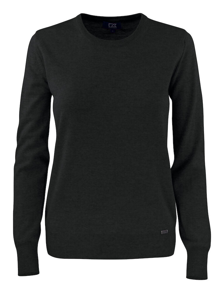 Cutter & Buck Kennewick Ladies Crewneck Jumper | 100% Merino Wool Knitwear | 6 Colours | XS-2XL