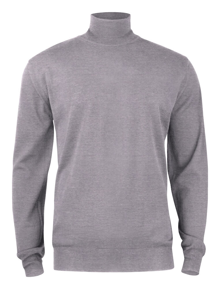 Cutter & Buck Kennewick Mens Rollerneck Jumper | 100% Merino Wool |Grey or Black | S-4XL