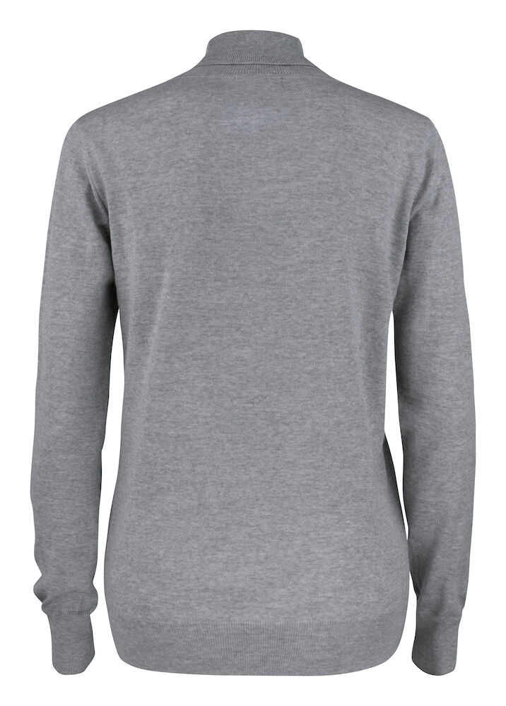 Cutter & Buck Kennewick Ladies Rollerneck Jumper | 100% Merino Wool |Grey or Black | XS-2XL