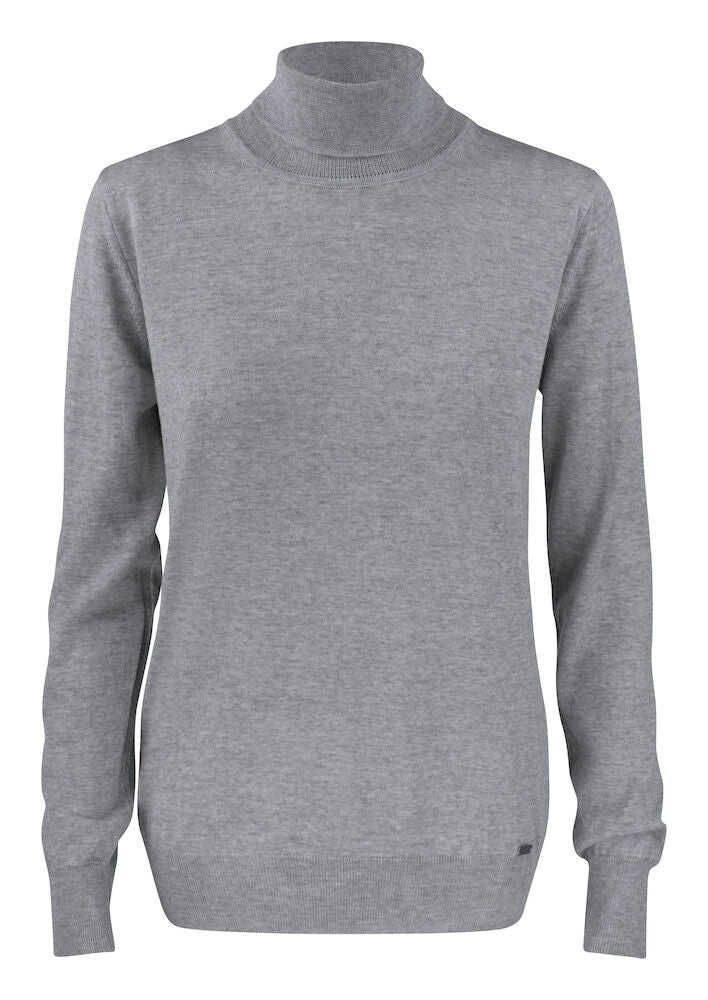 Cutter & Buck Kennewick Ladies Rollerneck Jumper | 100% Merino Wool |Grey or Black | XS-2XL