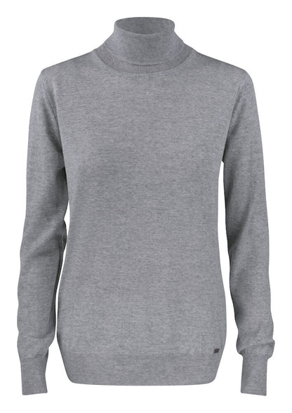 Cutter & Buck Kennewick Ladies Rollerneck Jumper | 100% Merino Wool |Grey or Black | XS-2XL