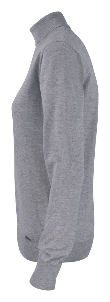 Cutter & Buck Kennewick Ladies Rollerneck Jumper | 100% Merino Wool |Grey or Black | XS-2XL