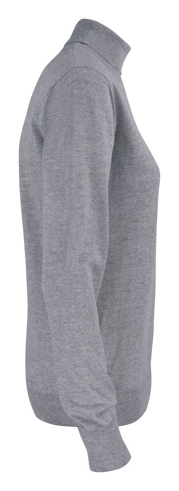 Cutter & Buck Kennewick Ladies Rollerneck Jumper | 100% Merino Wool |Grey or Black | XS-2XL