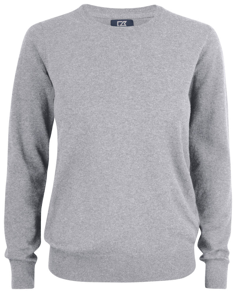 Cutter & Buck Oakville Ladies Crewneck Jumper | Soft Cotton-Rich Knitwear | 6 Colours | XS-2XL