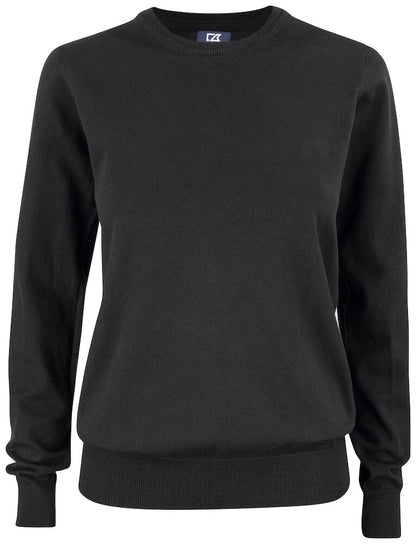 Cutter & Buck Oakville Ladies Crewneck Jumper | Soft Cotton-Rich Knitwear | 6 Colours | XS-2XL