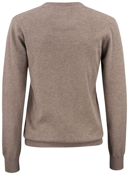 Cutter & Buck Oakville Ladies V-Neck Jumper | Soft Cotton-Rich Knitwear | 6 Colours | XS-2XL