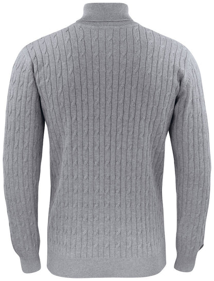 Cutter & Buck Blakely Mens Rollerneck Knitwear | Cable Knit Cotton Jumper | 4 Colours | S-4XL