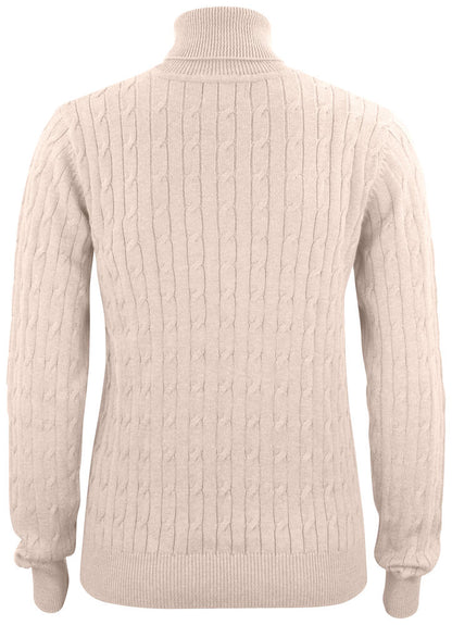 Cutter & Buck Blakely Ladies Rollerneck Knitwear | Cable Knit Cotton Jumper | 4 Colours | XS-2XL