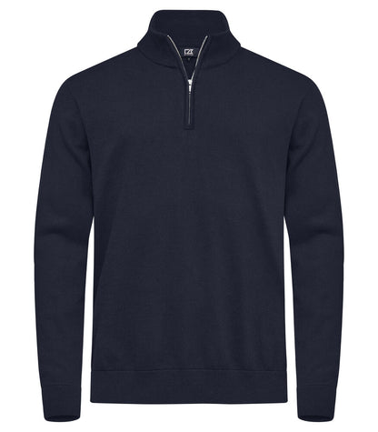 Cutter & Buck Oakville Mens Quarter Zip Jumper | Soft Cotton-Rich Knitwear | 3 Colours | S-4XL