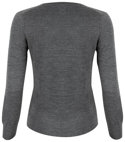 Cutter & Buck Vernon Ladies V-Neck Jumper | Merino Wool Blend Knitwear | 3 Colours | XS-3XL