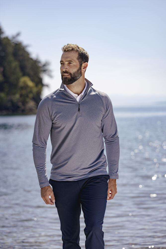 Cutter & Buck | Coos Bay Half Zip Men | Logo Free Clothing