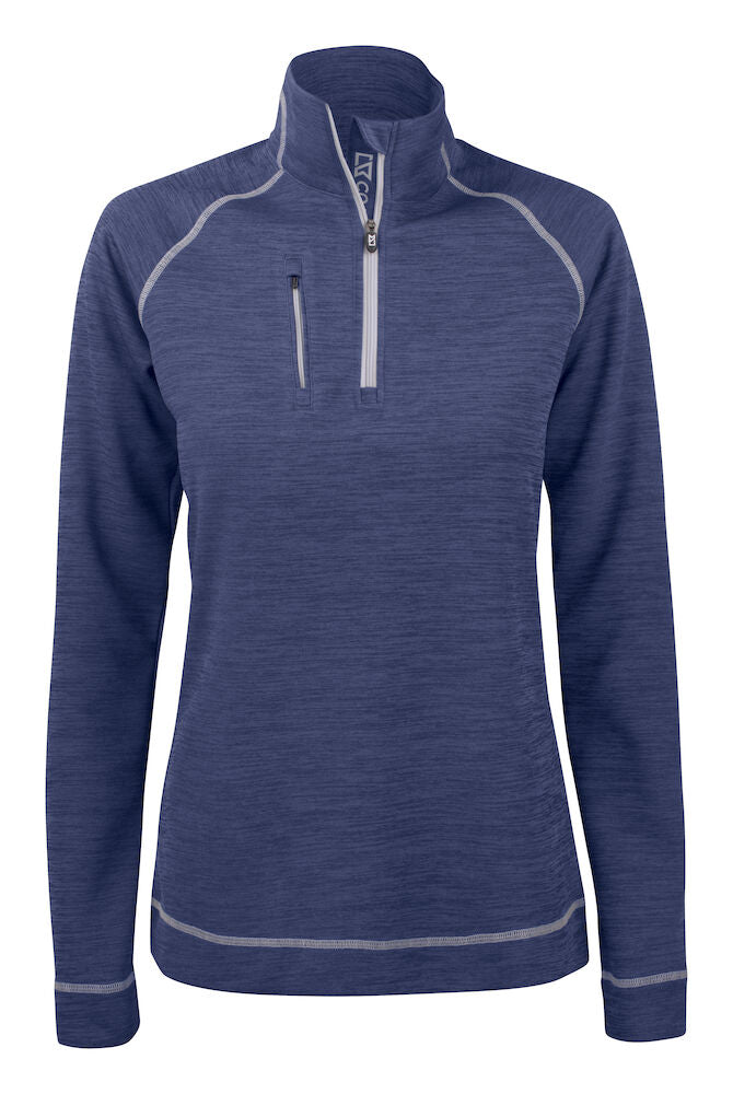 Cutter & Buck Chambers Ladies Quarter Zip Sweatshirt | Wicking Activewear | 3 Colours | XS-2XL