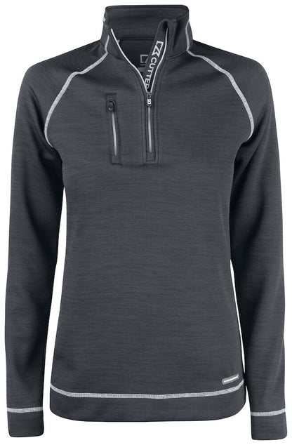 Cutter & Buck Chambers Ladies Quarter Zip Sweatshirt | Wicking Activewear | 3 Colours | XS-2XL