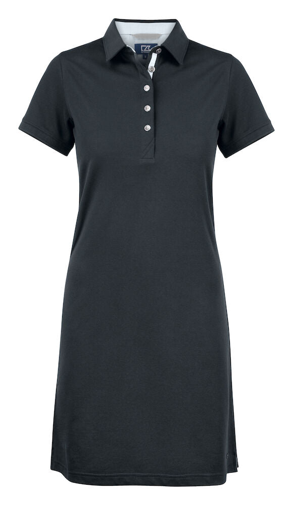 Cutter & Buck Advantage Polo Dress | Ladies Activewear Shirt Dress| Navy or Black | XS-2XL
