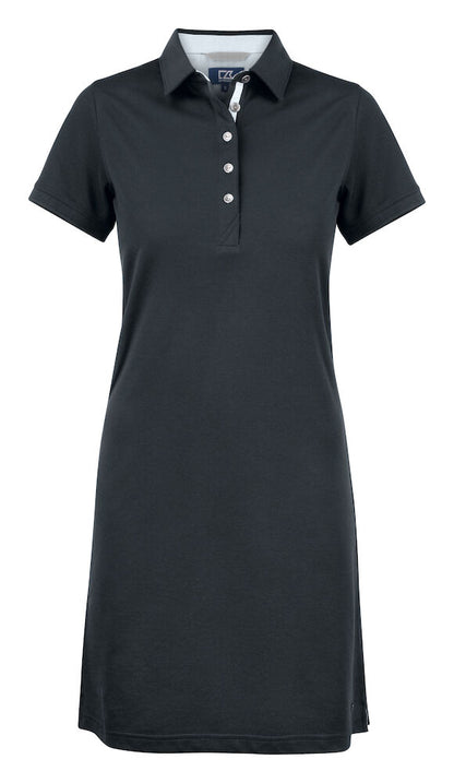 Cutter & Buck Advantage Polo Dress | Ladies Activewear Shirt Dress| Navy or Black | XS-2XL