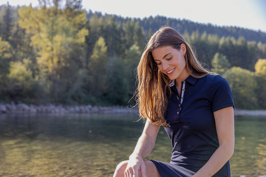 Cutter & Buck Advantage Polo Dress | Ladies Activewear Shirt Dress| Navy or Black | XS-2XL
