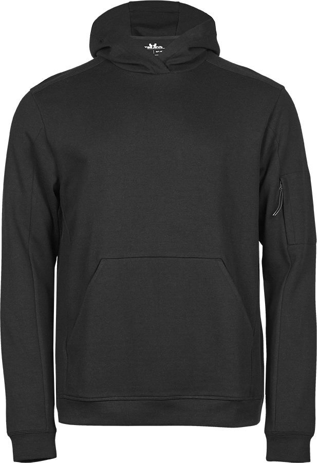 Tee Jays Mens Athletic Sweatshirt Hoodie | Hooded Jumper | Black or Grey | XS-3XL