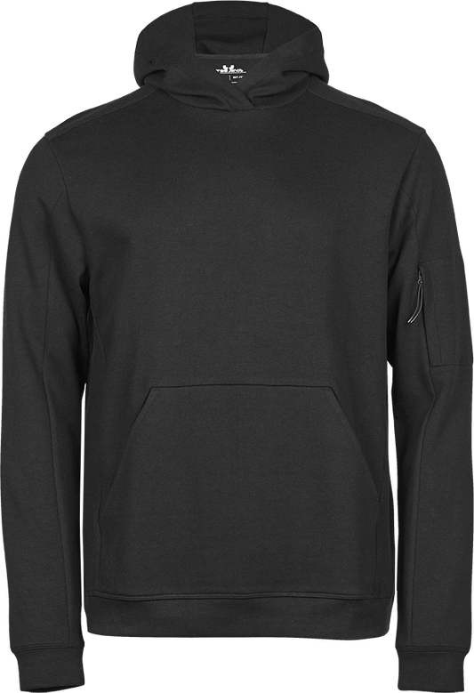 Tee Jays Mens Athletic Sweatshirt Hoodie | Hooded Jumper | Black or Grey | XS-3XL - Hoodie - Logo Free Clothing