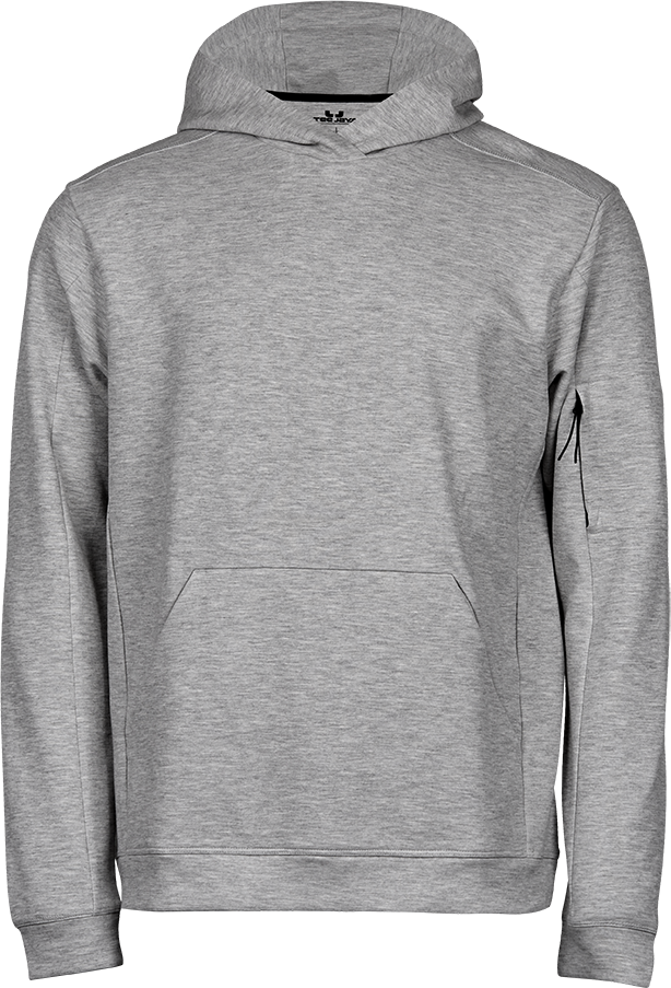 Tee Jays Mens Athletic Sweatshirt Hoodie | Hooded Jumper | Black or Grey | XS-3XL