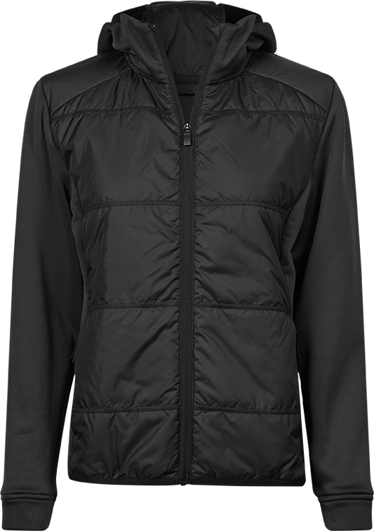Tee Jays Hybrid Stretch Ladies Hooded Jacket | Padded | Stretch Panels | 3 Colours | S-3XL - Summer Jacket - Logo Free Clothing
