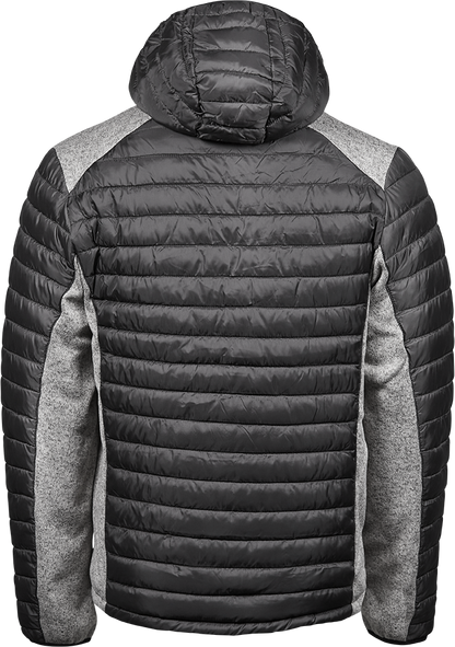 Tee Jays Mens Hooded Outdoor Crossover Jacket | Showerproof Hooded Puffer | 3 Colours | S-3XL - Summer Jacket - Logo Free Clothing