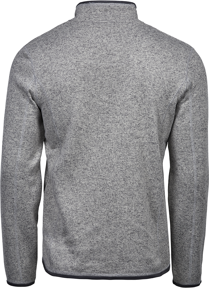 Tee Jays Mens Outdoor Fleece | Melange Fabric | Stylish Details | Black or Grey | S-3XL - Fleece - Logo Free Clothing