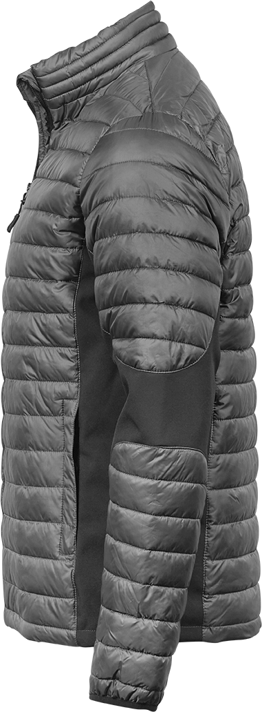 Tee Jays Mens Crossover Jacket | Showerproof Puffer | Softshell Panels | Black or Grey | S-4XL - Summer Jacket - Logo Free Clothing