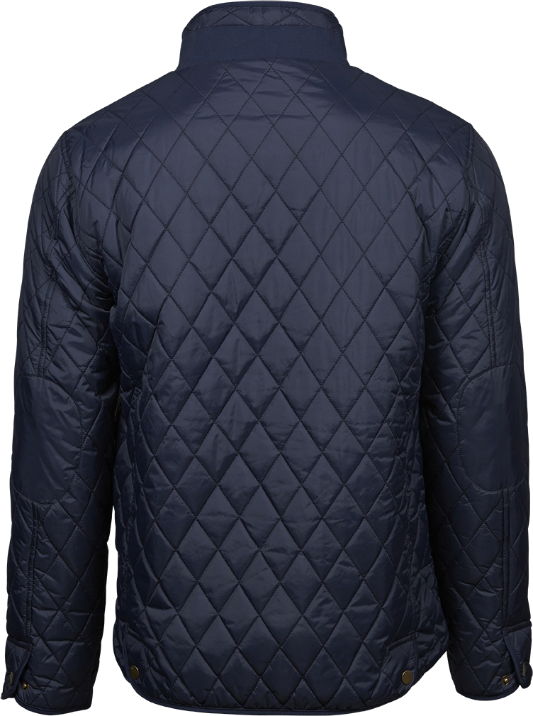 Tee Jays Richmond Mens Quilted Jacket | Showerproof | Tailored Fit | Navy | S-4XL - Summer Jacket - Logo Free Clothing