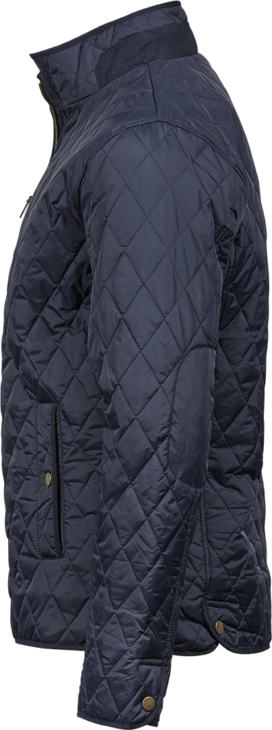 Tee Jays Richmond Mens Quilted Jacket | Showerproof | Tailored Fit | Navy | S-4XL - Summer Jacket - Logo Free Clothing