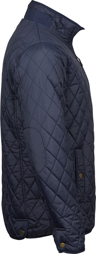 Tee Jays Richmond Mens Quilted Jacket | Showerproof | Tailored Fit | Navy | S-4XL - Summer Jacket - Logo Free Clothing