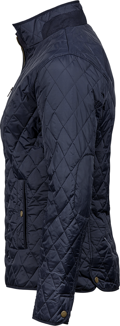 Tee Jays Richmond Ladies Quilted Jacket | Showerproof | Tailored Fit | Navy | S-3XL - Summer Jacket - Logo Free Clothing