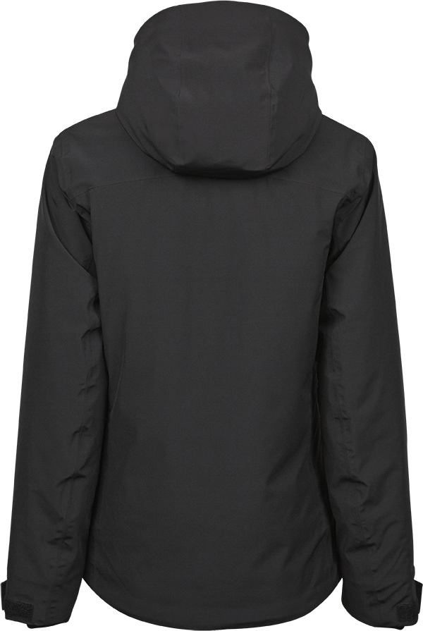 Tee Jays All Weather Ladies Hooded Winter Jacket | Waterproof | Breathable | Black | S-2XL - Winter Jacket - Logo Free Clothing