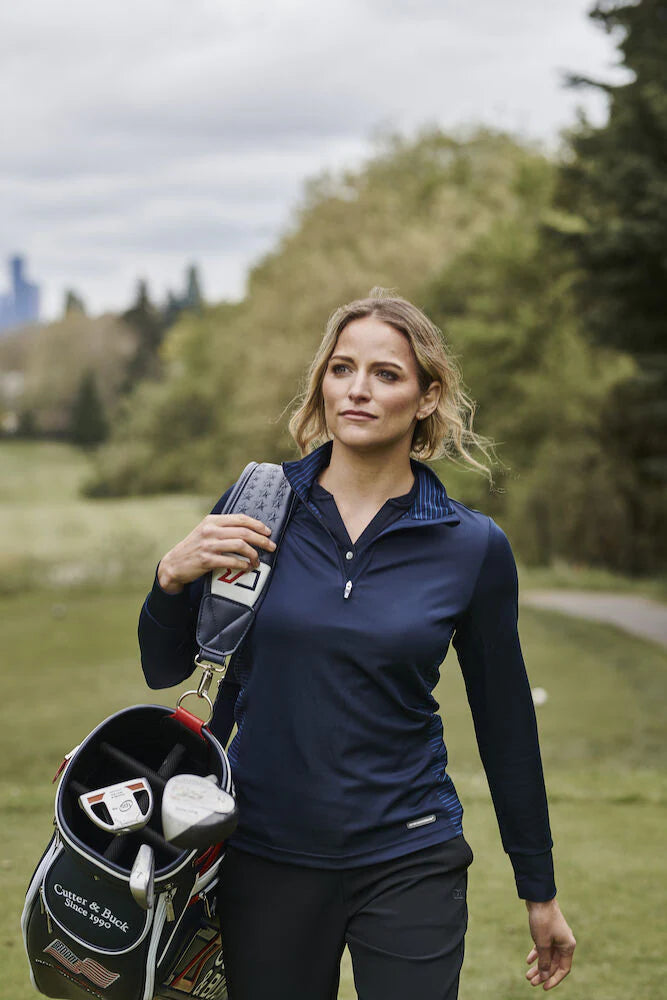 Cutter & Buck Traverse Ladies Quarter Zip Sweatshirt | Activewear | 3 Colours | XS-2XL