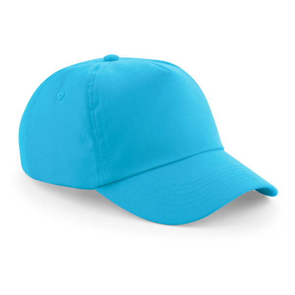 Beechfield Original 5 Panel Cap | Unisex | Cotton | Velcro Adjust | 25 Colours | One Size - Hat - Logo Free Clothing