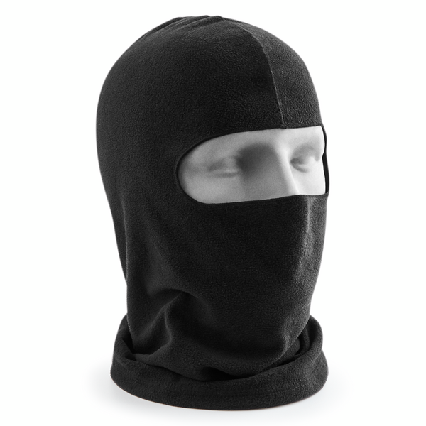 Beechfield Microfleece Balaclava | Unisex | Lightweight Breathable Thermal | Black | One Size