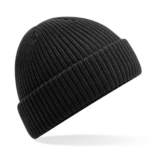 Beechfield Water Repellent Thermal Beanie | Unisex | Showerproof | Cuffed | Black | One Size