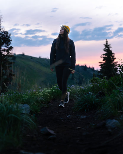 Stormtech Ladies Avalanche Quarter Zip Pullover | Recycled | Warm Brushed Interior | Black Heather | XS-XL
