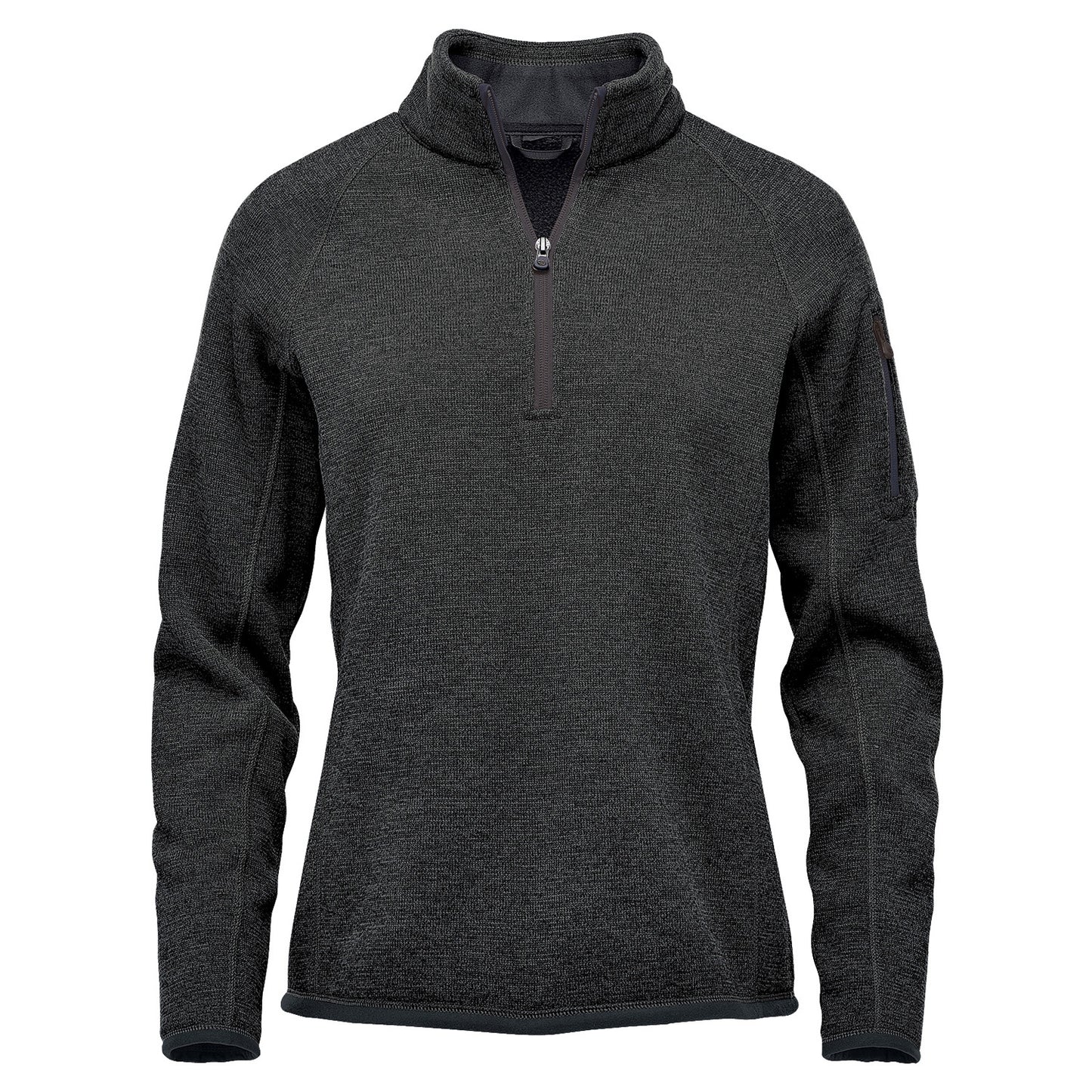 Stormtech Ladies Avalanche Quarter Zip Pullover | Recycled | Warm Brushed Interior | Black Heather | XS-XL