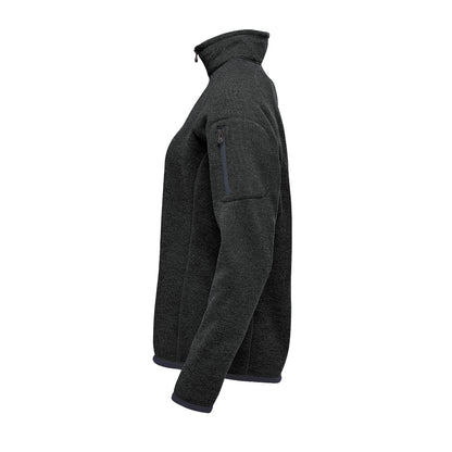 Stormtech Ladies Avalanche Quarter Zip Pullover | Recycled | Warm Brushed Interior | Black Heather | XS-XL
