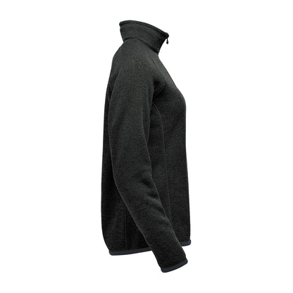 Stormtech Ladies Avalanche Quarter Zip Pullover | Recycled | Warm Brushed Interior | Black Heather | XS-XL