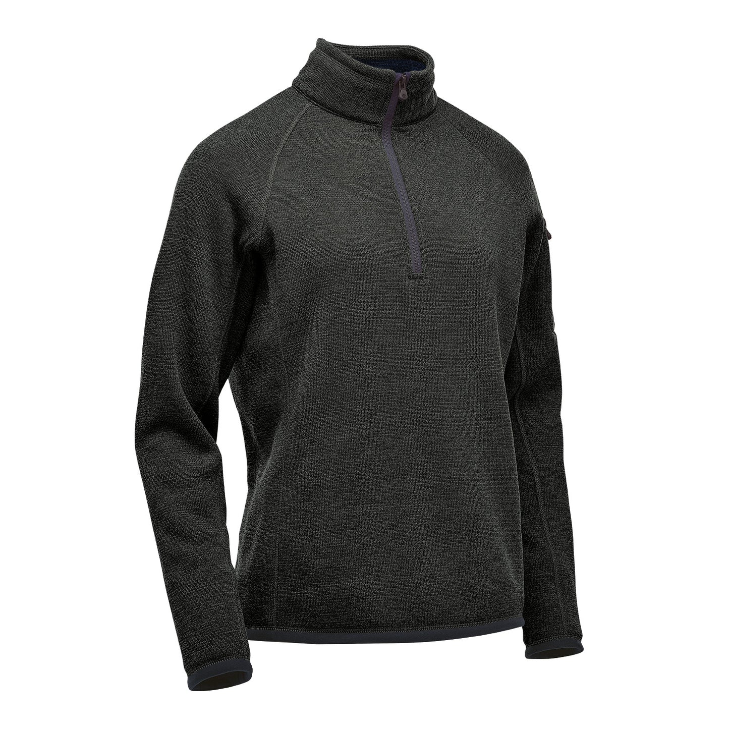 Stormtech Ladies Avalanche Quarter Zip Pullover | Recycled | Warm Brushed Interior | Black Heather | XS-XL