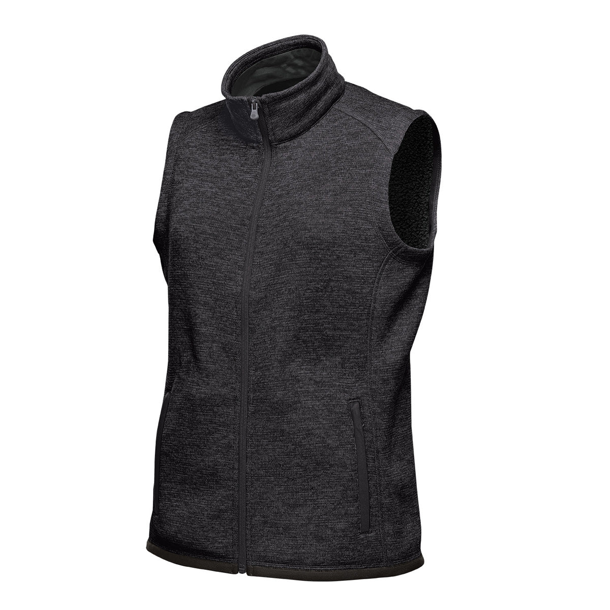 Stormtech Ladies Avalanche Full Zip Fleece Gilet | Recycled | Warm Brushed Interior | Black Heather | XS-XL