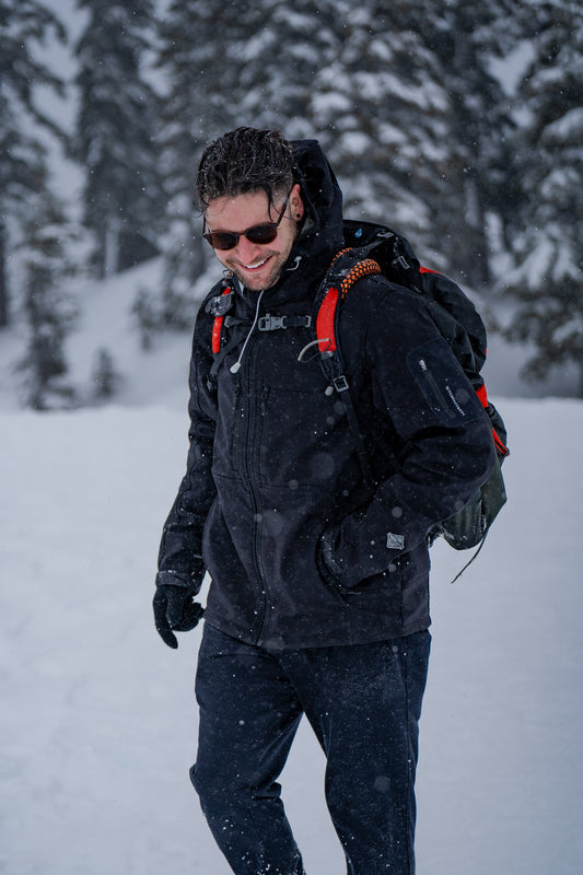 Stormtech Men's Epsilon H2Xtreme Shell Jacket | Waterproof | Breathable | Hooded Softshell | Black | S-5XL