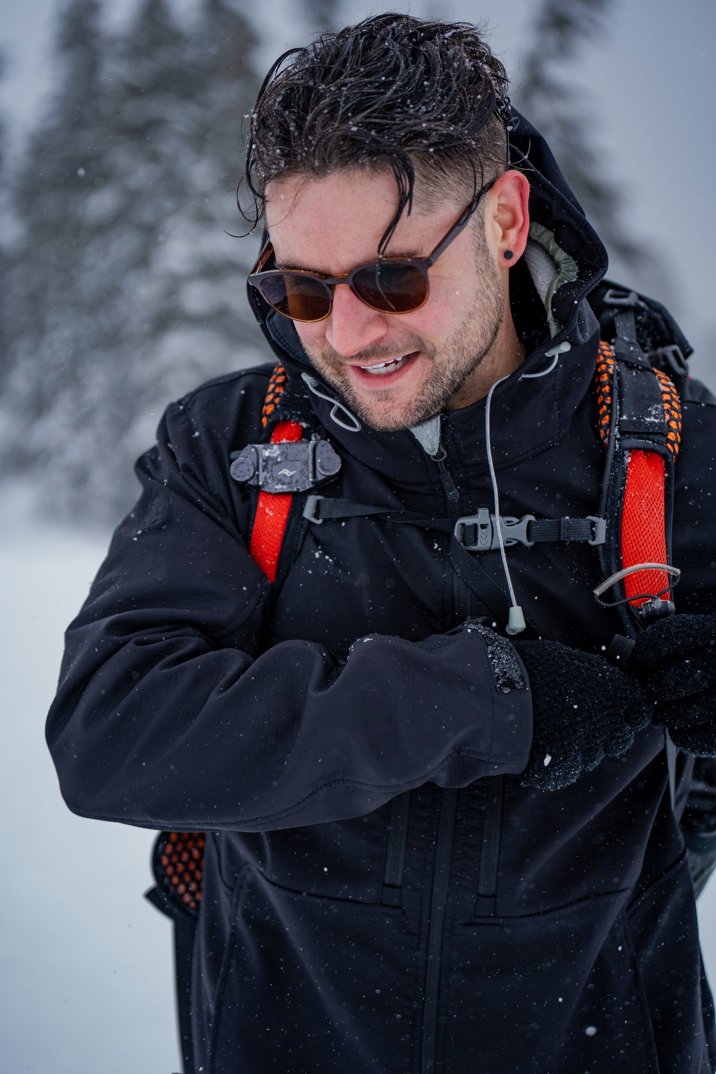 Stormtech Men's Epsilon H2Xtreme Shell Jacket | Waterproof | Breathable | Hooded Softshell | Black | S-5XL